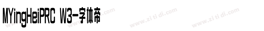MYingHeiPRC W3字体转换